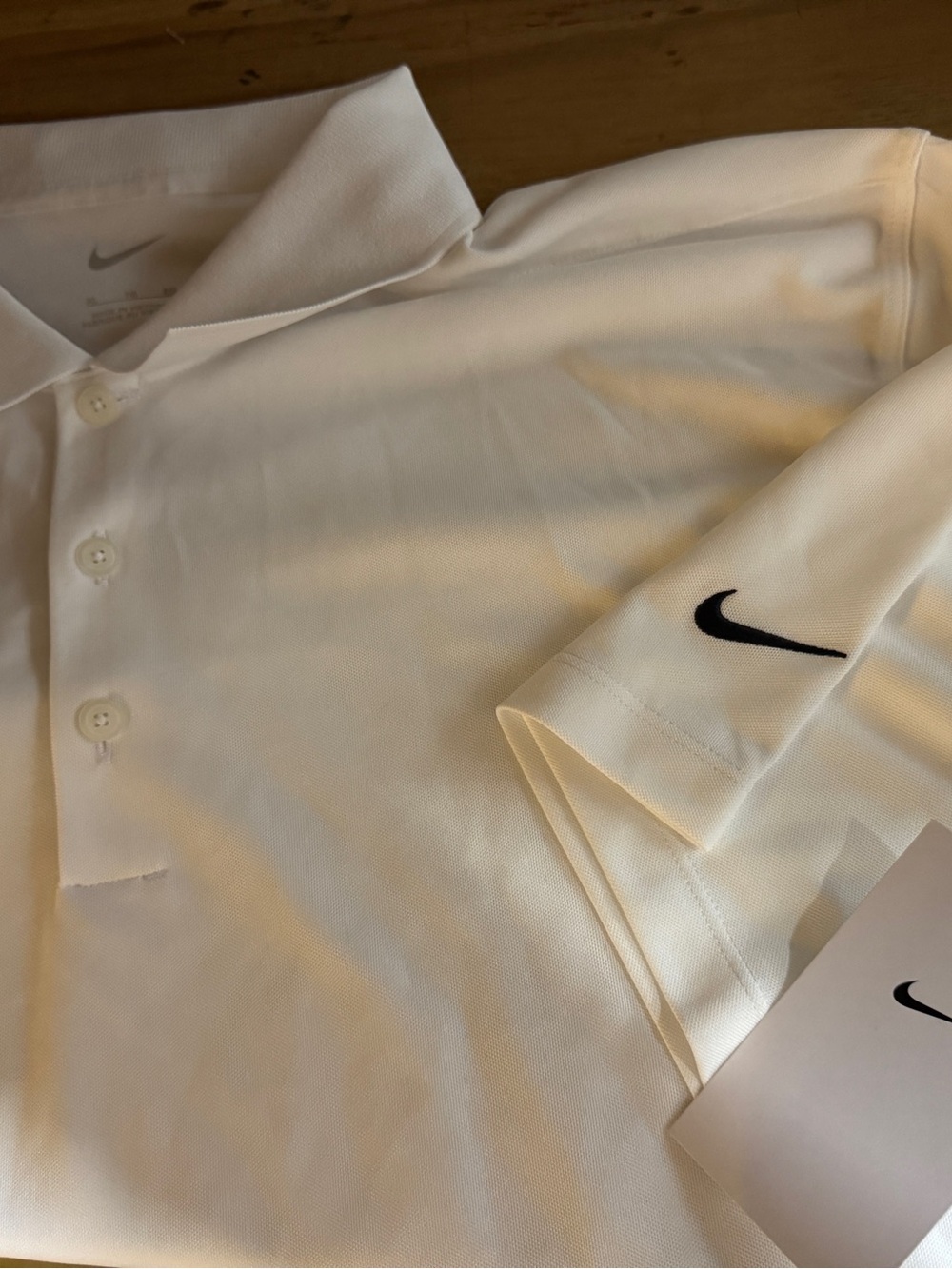 Nike Men’s White Polo Performance Shirt - Picture 6 of 6